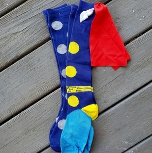 Avengers Thor Knee High Socks Set. New.